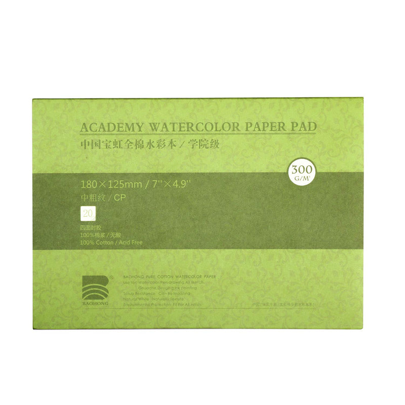 5X7" Watercolor Paper Textured Surface Watercolor Pad, Cold Pressed, 20Sheets