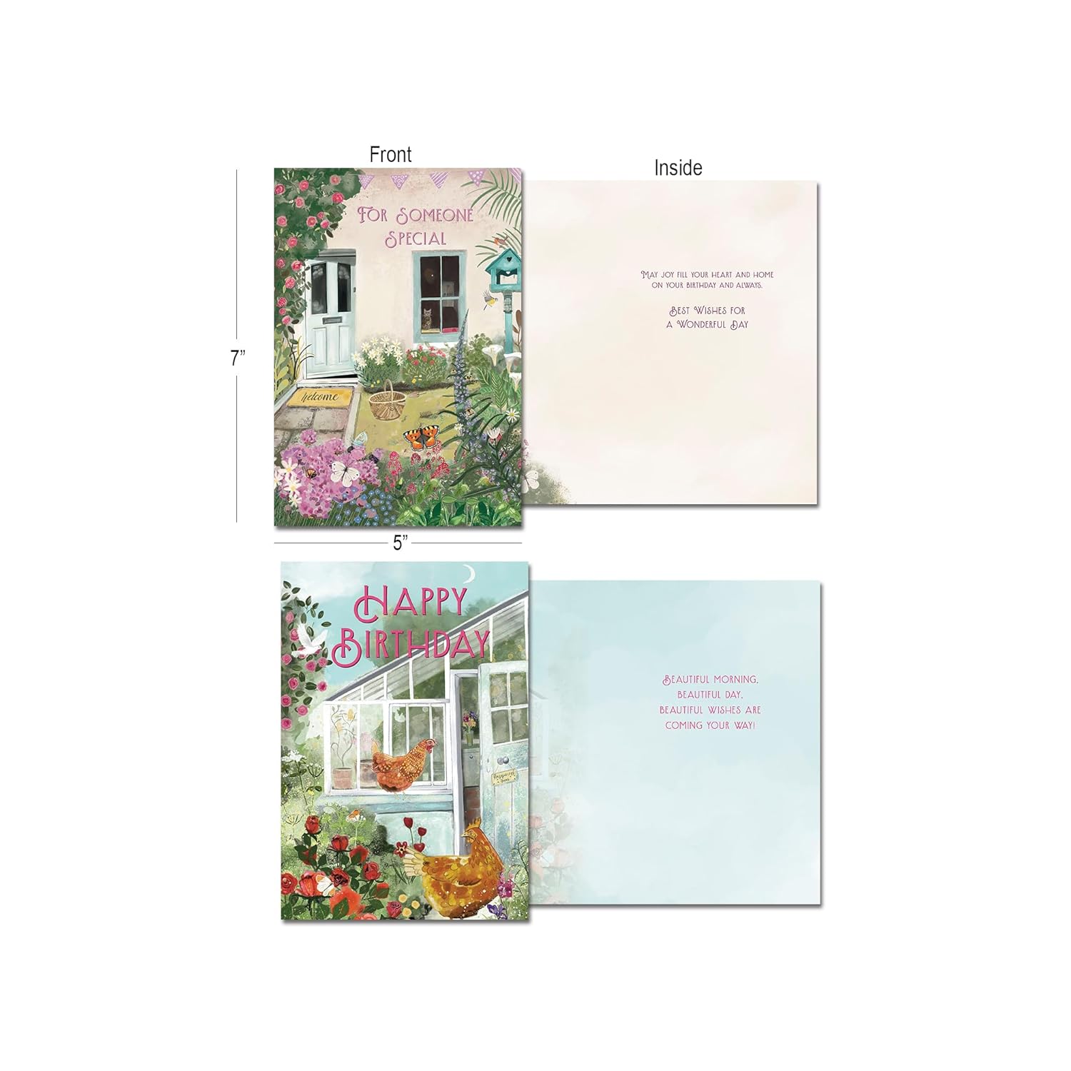 Leanin' Tree, The English Countryside, Blank Cards and Envelopes, Greeting Cards Assortment Box, Assorted Cards, Box of Cards (20 Cards, 22 Envelopes)