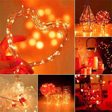 4 Pack Battery Operated Dewdrop Led Lights,Indoor Mini Fairy Lights With Timer Function,For Wedding Home Parties Christm