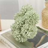Artificial Flowers, 25Pcs Realistic Artificial Rose For Diy Wedding Bouquets Centerpieces Arrangements, Sage Green Dahlia Flowers With Stem For Bridal Shower Party Home Decorations