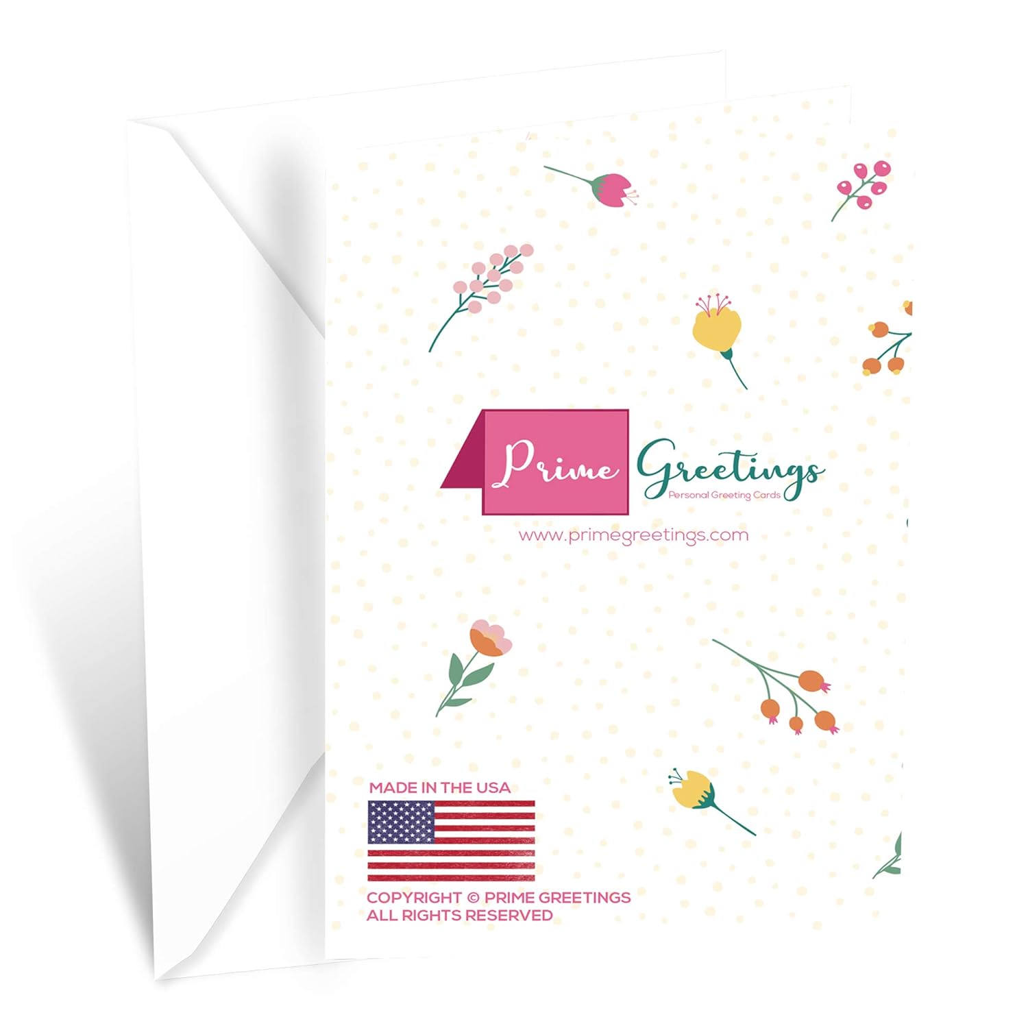 Mother'S Day Card For Wife, Made In America, Eco-Friendly, Thick Card Stock With Premium Envelope 5In X 7.75In, Packaged In Protective Mailer (Flowers For Wife)
