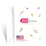 Mother'S Day Card For Wife, Made In America, Eco-Friendly, Thick Card Stock With Premium Envelope 5In X 7.75In, Packaged In Protective Mailer (Flowers For Wife)