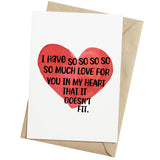 Funny Valentines Day Card For Him Her – Romantic & Fun Anniversary Card With Heart Design – Cute Love Gifts For Wife, Husband, Boyfriend, Girlfriend, Men, Women, Couple – Folded 5"X7", 350Gsm Cardstock With Envelope