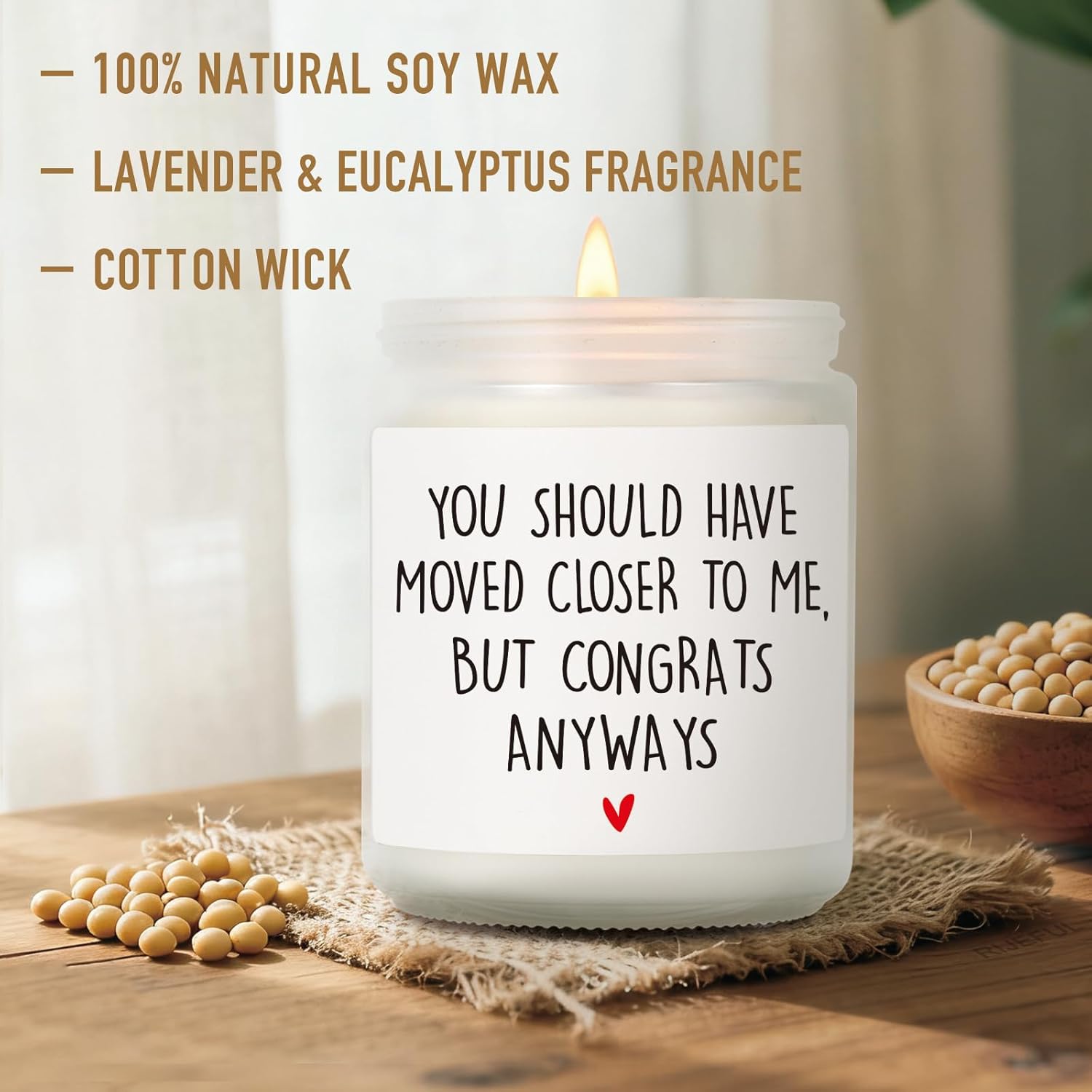 Funny House Warming Candle Gift For New Homeowner Women, You Should Have Moved Closer To Me Candle, Best Housewarming Candles Gifts 2025, New Home Candles Gifts For Friends Couples Families-1