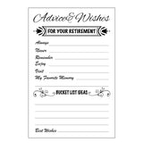 Advice And Wishes Card For Retirement Party Happy Retiree Celebration Gift Sharing Well Wishes And Memories Happy Retirement Wishes Card Pack Of 50 (White)