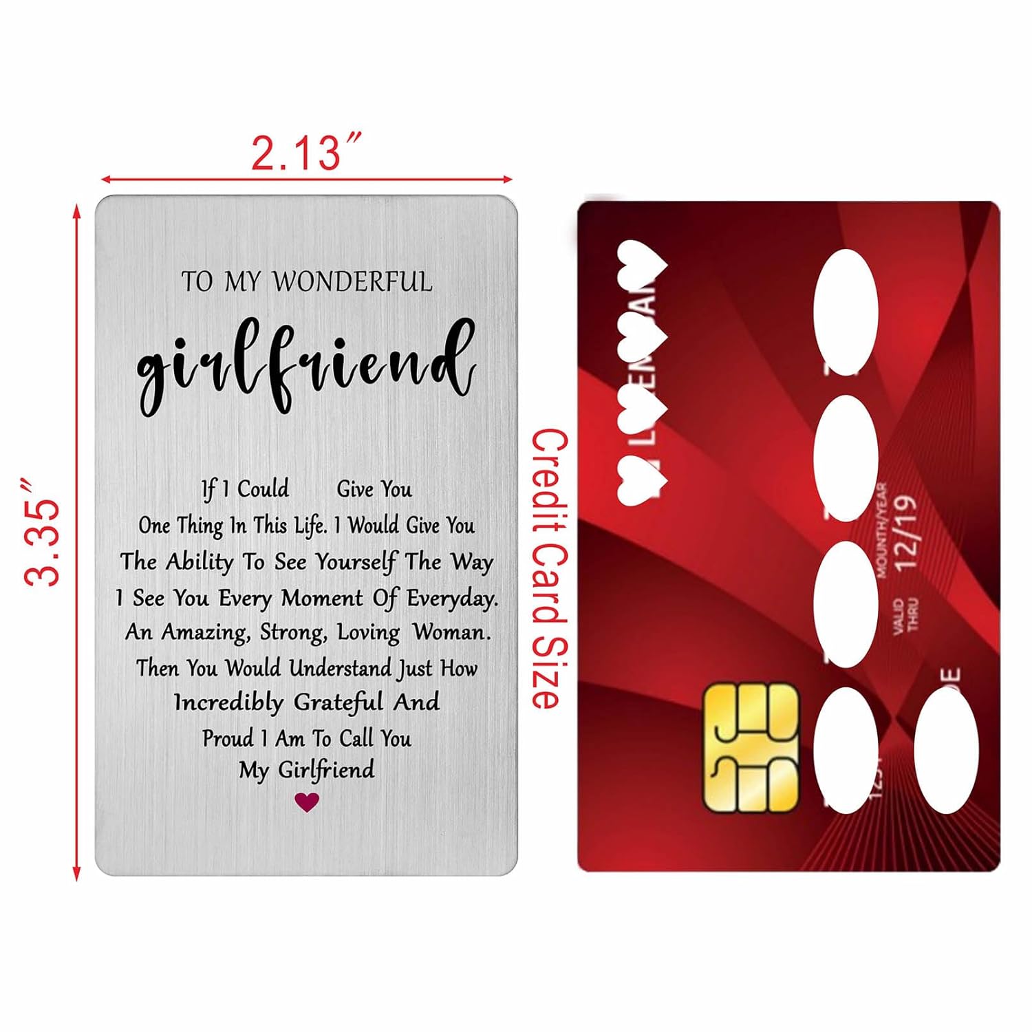 Valentines Day Card For Girlfriend - To My Girlfriend Birthday One Year Anniversary Long Distance Gifts