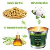 Citronella Candles Outdoor Indoor 6 Oz 4 Pack 128 Hours Citronella Candle Set For Outside Party Patio Bbq Deck Garden Yard Camping
