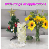 10 Pcs Artificial Flowers For Floating Candles Centerpiece Orchid Faux Flower Vase Fillers For Birthday Wedding Dinning Table Party Home Bar Restaurant Decor (Milky White)