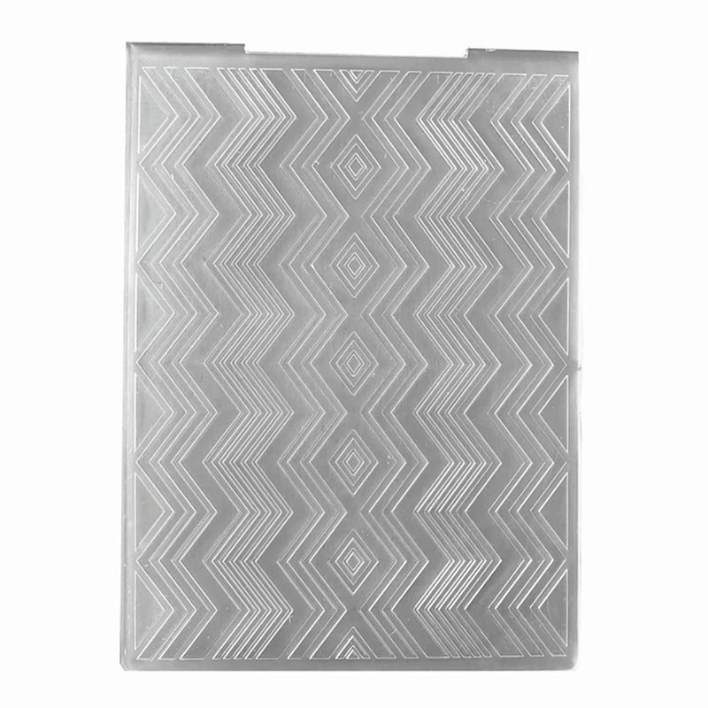 Zigzag Strips Plastic Embossing Folder For Scrapbook Diy Album Card Tool Plast