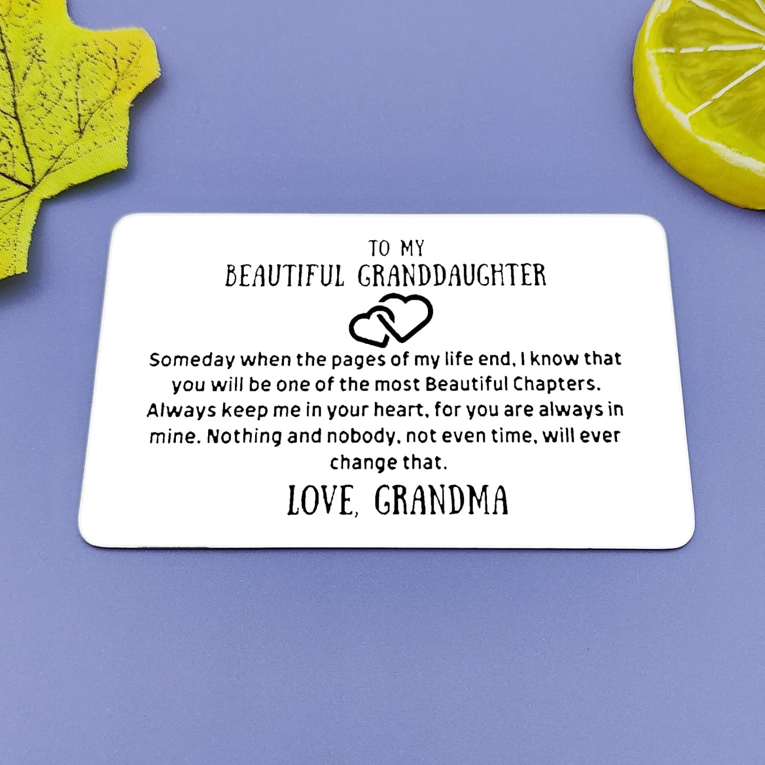 Granddaughter Gifts From Grandma Engraved Wallet Insert Card Graduation Birthday Gifts For Granddaughter Christmas Thanksgiving Gifts For Granddaughter Best Granddaughter Gifts