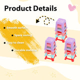 12 Pcs Canvas Stands For Mini Canvas Feet Risers - Fluid & Acrylic Pouring Paint Supplies - Solid Color Plastic Paint Pouring Tools