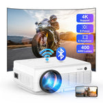 4K Projector - 1080P, 16000Lux, Electric Focus, 5G WiFi, Bluetooth 5.1, Portable