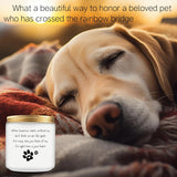 Sympathy Candle Gift For Loss Of Dog, Pet Memorial Gifts For Dogs, Cats