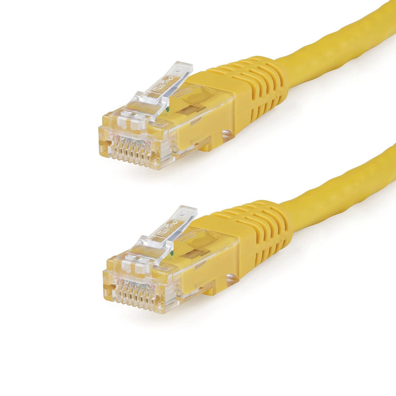 10Ft Cat6 Ethernet Cable - Yellow Cat 6 Gigabit Ethernet Wire -650Mhz 100W Poe