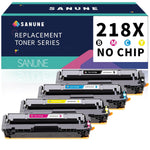 218X Toner, 4-Pack (No Chip) for Color LaserJet Pro 3201/3301 Printers