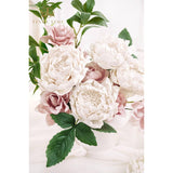 Artificial Blooming Peony Flowers For Decoration Real Looking 16Pcs Mild Pink Fake Flowers With Stem For Diy Wedding Bouquets Home Decor Centerpieces Bridal Shower Party