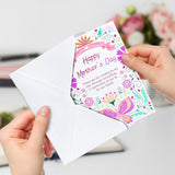 Happy Mother’S Day – Floral Mother’S Day Cards & Envelopes Greeting-Cards For Mother Grandmother Wife Women(C Style)