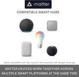 Matter A19 Smart LED Light Bulb 60W Equivalent 800LM RGB WiFi Alexa Google Apple Home Instant Pairing