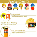 Back To School Decorations First Day Of School Bannner Apple Pencil Garland And Hanging Swirls Welcome Back To School Decor Supplies For School Party Favors