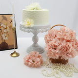 Hydrangea Artificial Flower 104 Pcs Silk Flower Heads With Stems, Blush Full Flowers Heads For Home Weddings Centerpieces Valentine'S Day Party Decor (Light Pink)
