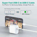 USB C to USB C Cable, 6.6FT Fast Charging for MacBook, iPad, iPhone 15, Pixel