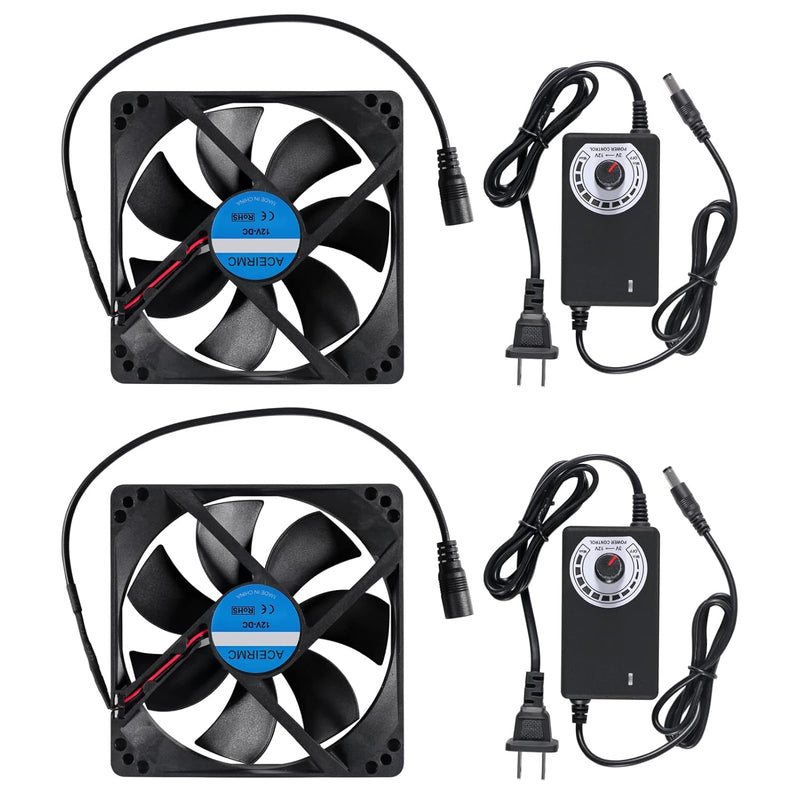 2Pcs Blower Cooling Fan 120X25Mm 110V 220V Ac Powered Cooling Fan Dual-Ball Be