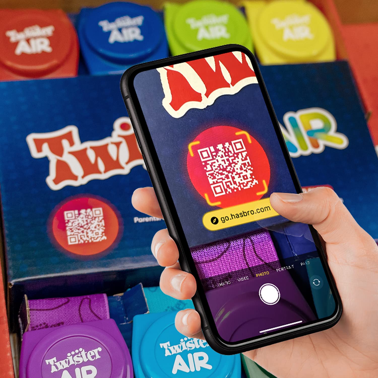 Twister Air Game | Ar App Play Game With Wrist And Ankle Bands | Links To Smart Devices | Active Party Games For Kids And Adults | Ages 8+ | For 1+ Players