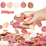 200Pcs Artificial Flower Petals Silk Rose Flower Petals For Valentine'S Day,Flower Petals To Throw At Wedding, Flower Girl, Dinner Table Centerpieces(Black)