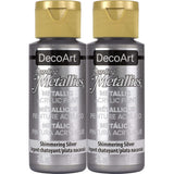 Dazzling Metallics Acrylic Paint 2oz-Shimmer Silver