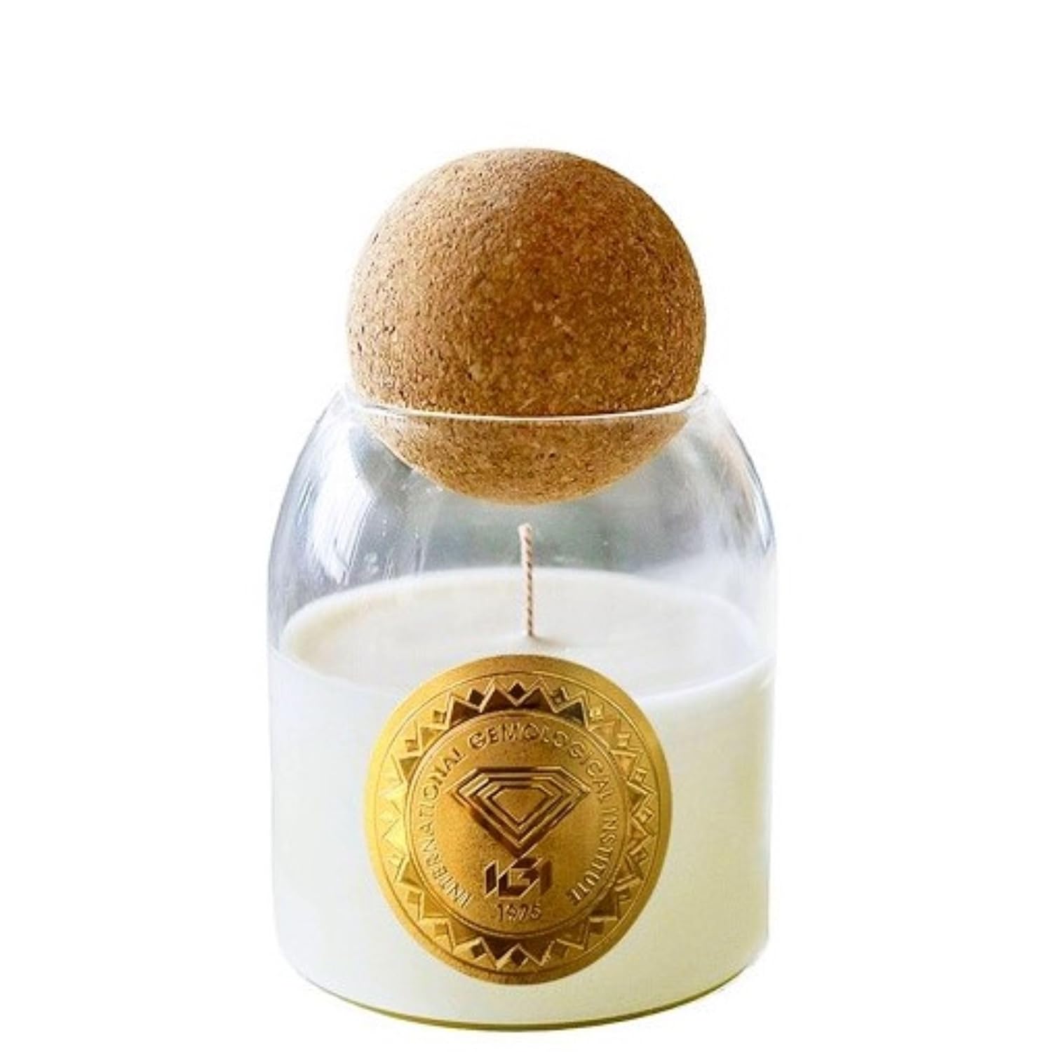 Scented Soy Wax Candle For Home Decor, 18 Oz Jar With Ball Cork Lid (White Peach Oolong)