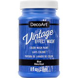 Decoart DCW13-64 Vintage Effect Wash 8oz, Blue