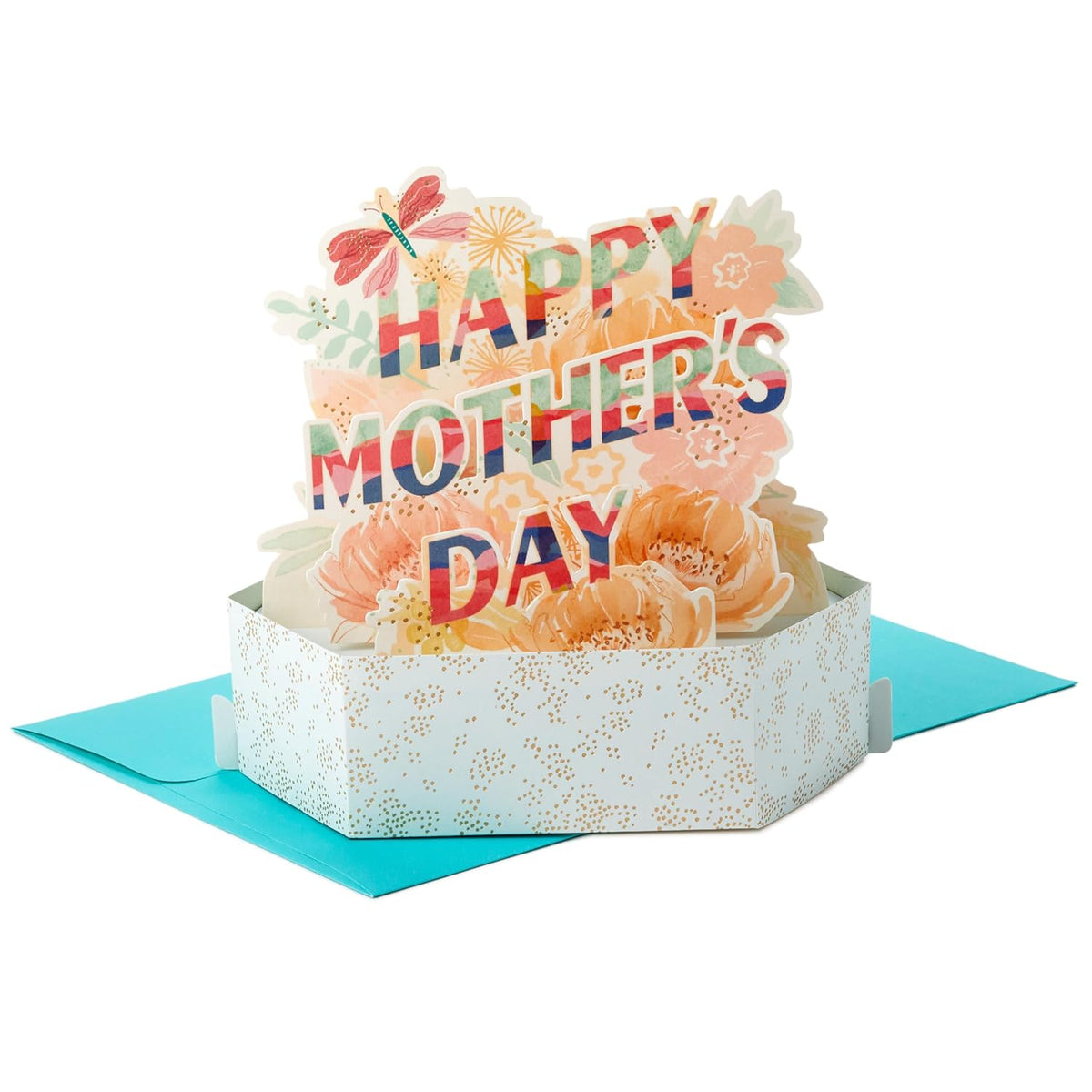 Hallmark Paper Wonder Mother's Day Pop Up Card (Pink Flowers)