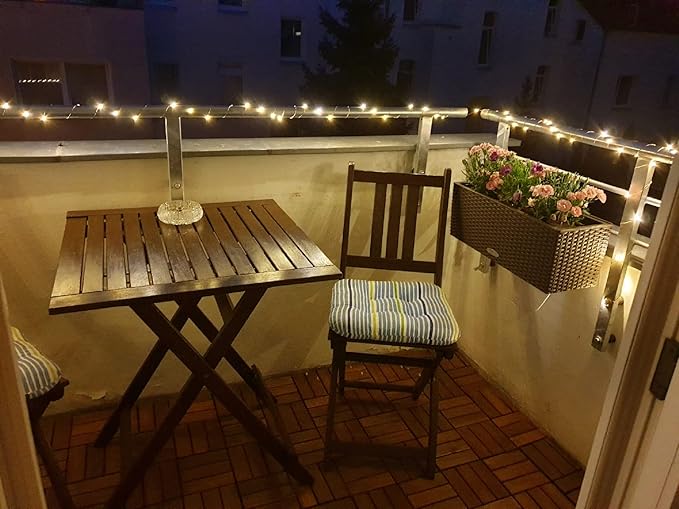 33FT 100 LED Plug In Fairy Lights Warm White Copper Wire String Lights Waterproof Indoor Outdoor for Bedroom Patio Garden Balcony Craft Decor