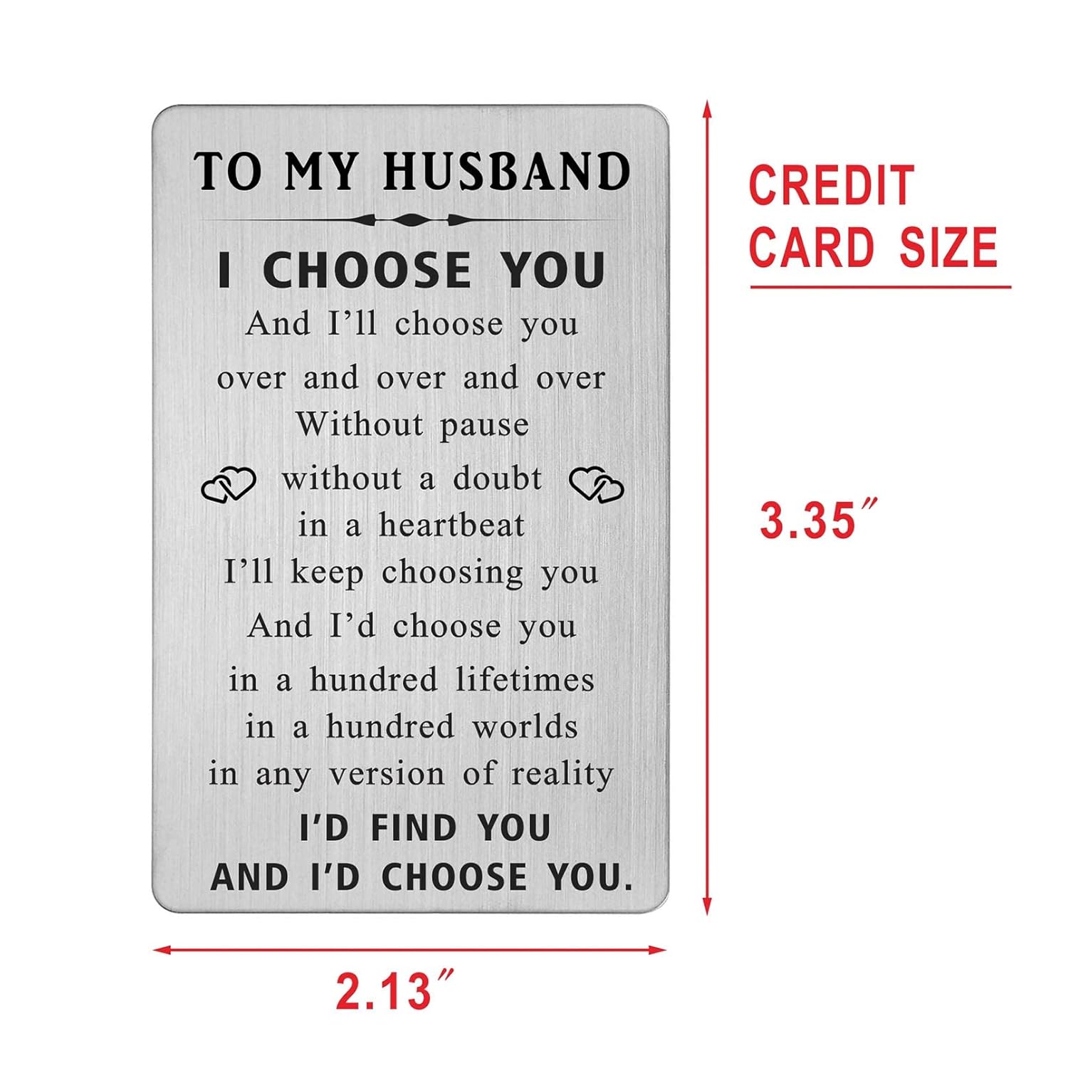 Christmas Cards For Husband - Husband Fathers Day Card - Wedding Day Gifts For Him From Wife, Groom From Bride, Engagement Card, I Love You Gifts, Anniversary Card For Men Ideas