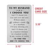 Christmas Cards For Husband - Husband Fathers Day Card - Wedding Day Gifts For Him From Wife, Groom From Bride, Engagement Card, I Love You Gifts, Anniversary Card For Men Ideas
