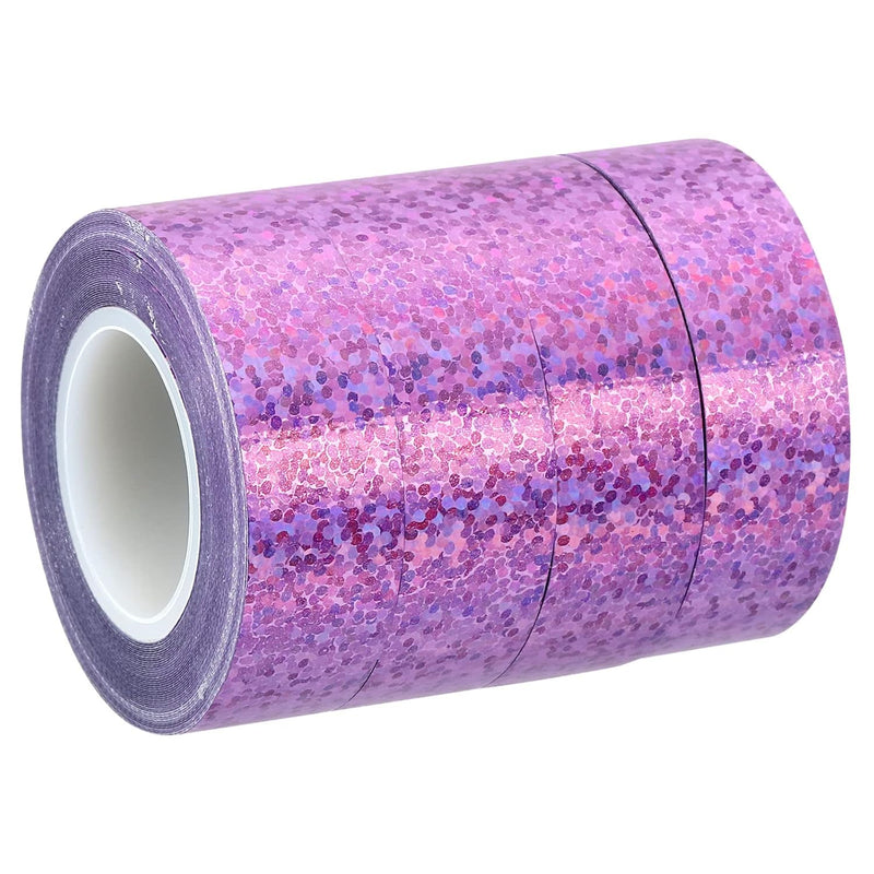 Glitter Sparkle Tape 15Mm X 5M, 4 Pack Holographic Art Decorative Masking Tape