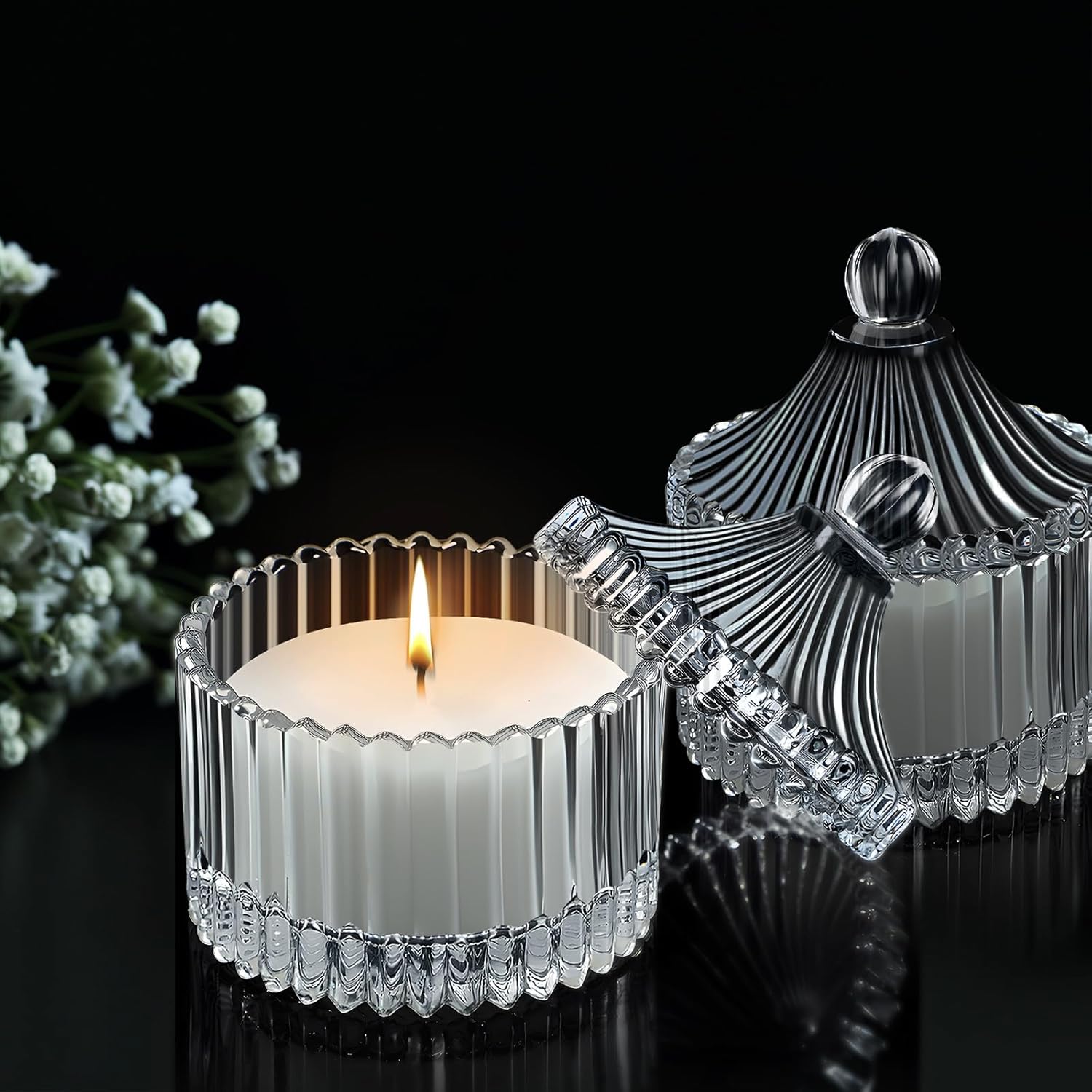 12 Pack Wedding Candle Favors For Guests In Glass Personalized Favors Candles Bulk Souvenirs Bridal Proposal Gift Thanks For Coming Wedding Party(Classic Style)
