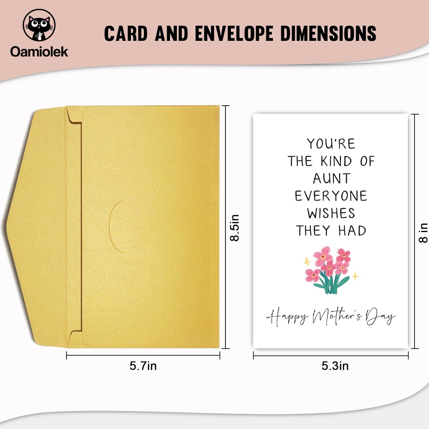 Mother'S Day Card For Aunt, Happy Mother'S Day Gift From Niece Nephew, Mothers Day Card For Her, You'Re The Kind Of Aunt Everyone Wishes They Had