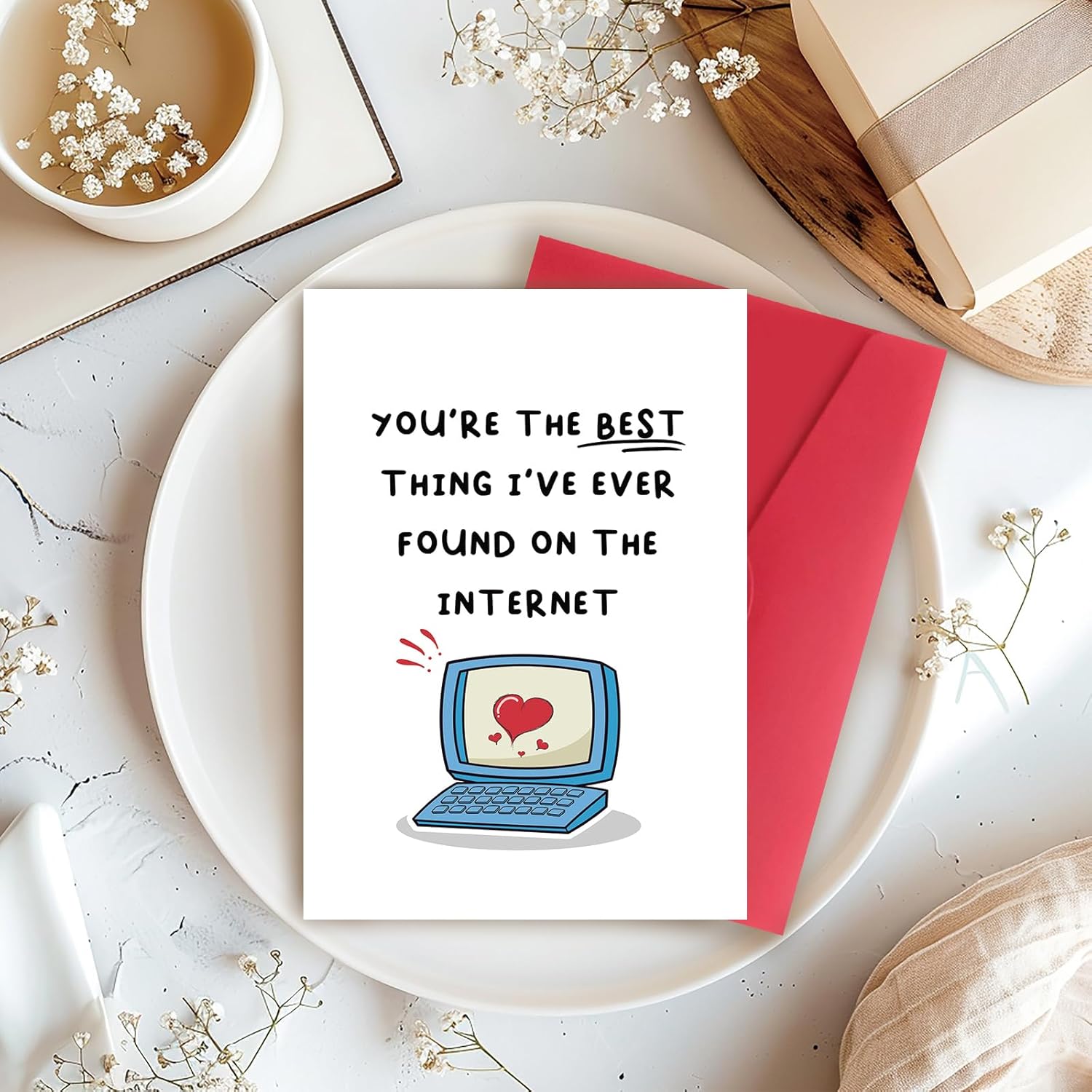 Funny Birthday Cards For Men Women | Sweet Anniversary & Valentines Day Decorations Gifts For Him Her