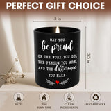 Thank You Gifts For Women Men - Be Proud Long Lasting Vanilla Lavender Candle 10Oz - Teachers Day Birthday Inspirational Appreciation Retirement Gifts For Coworkers Boss Employee Teachers Nurse