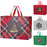 12Pcs Extra Large Christmas Gift Bags, 16.9 * 12.6 * 7.1”, Reusable Tote Bags With Handle Non-Woven Christmas Bags For Gifts Wrapping Xmas Holiday
