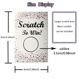 120 Pieces Scratch Off Cards For Small Business Freebies Supplies, Blank Gift Cards For Valentines, Holiday, Wedding, Date Night, Birthday, Party Supply (Rose Pink)