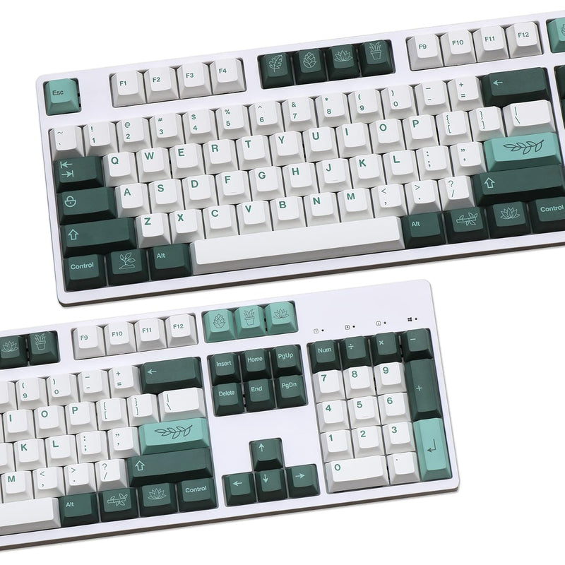 138 Botanical Cherry Profiles Keycaps Pbt Dye-Sublimated Cherry Profile For Fi