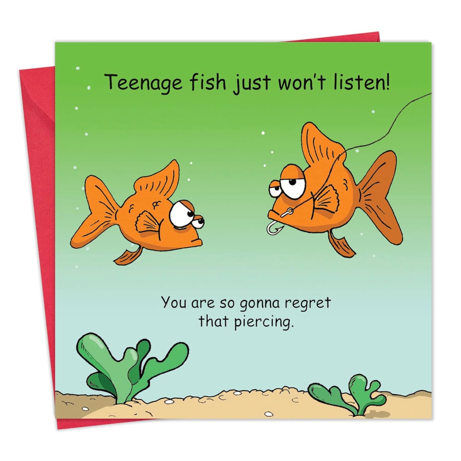 Funny Card Fish - Funny Card Birthday – Blank Card - Humorous Birthday Cards - Funny Birthday Card Women – Funny Birthday Card Men – Funny Card Teenager – Mothers Day Card – Fathers Day Card