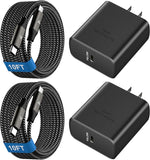 45W USB C Super Fast Charger with 10FT Type C Cable Fast Charging Block for Samsung Galaxy S26 S25 S24 S23 Tab S9