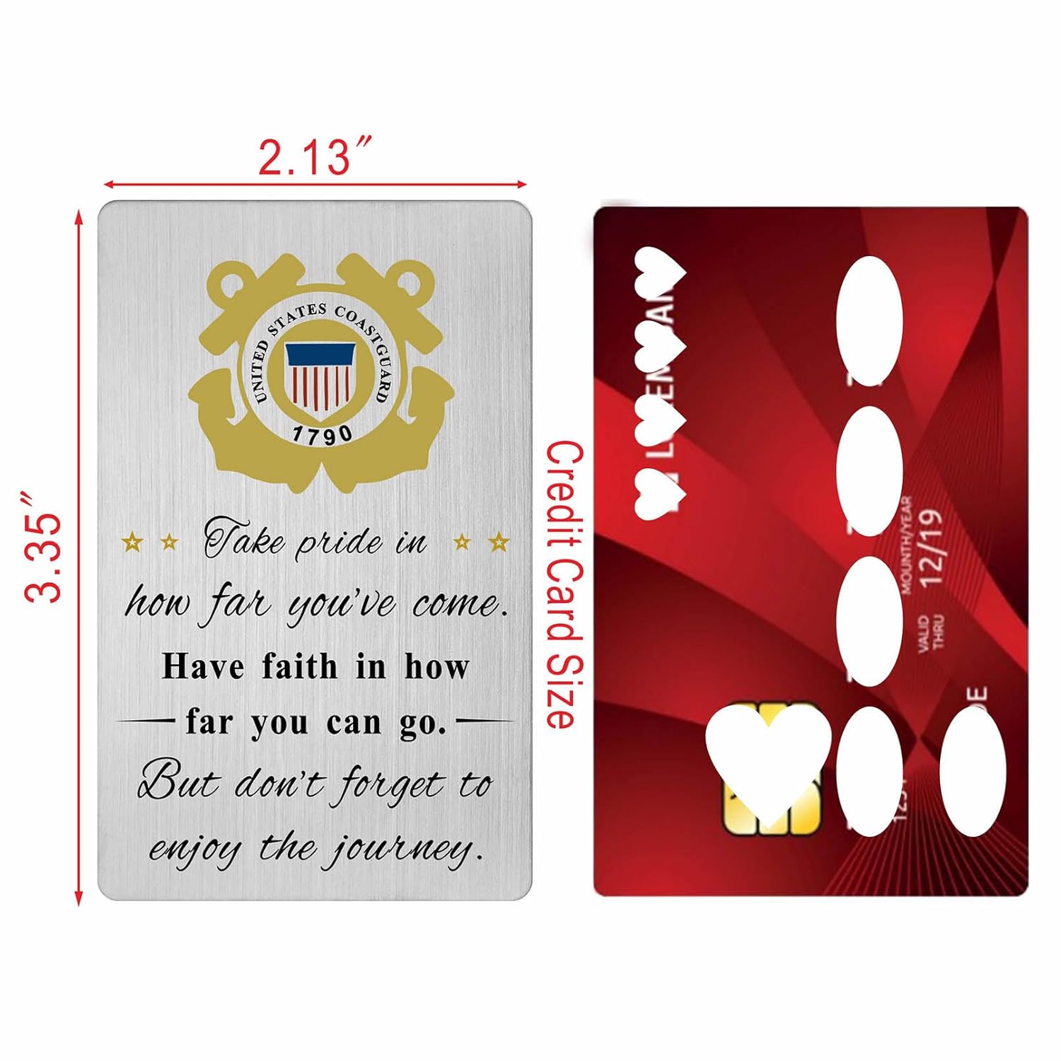 Coast Guard Card For Men, Gift For Coastguard Coast Gurad Birthday Christmas Graduation Veteran Day Thank You Card