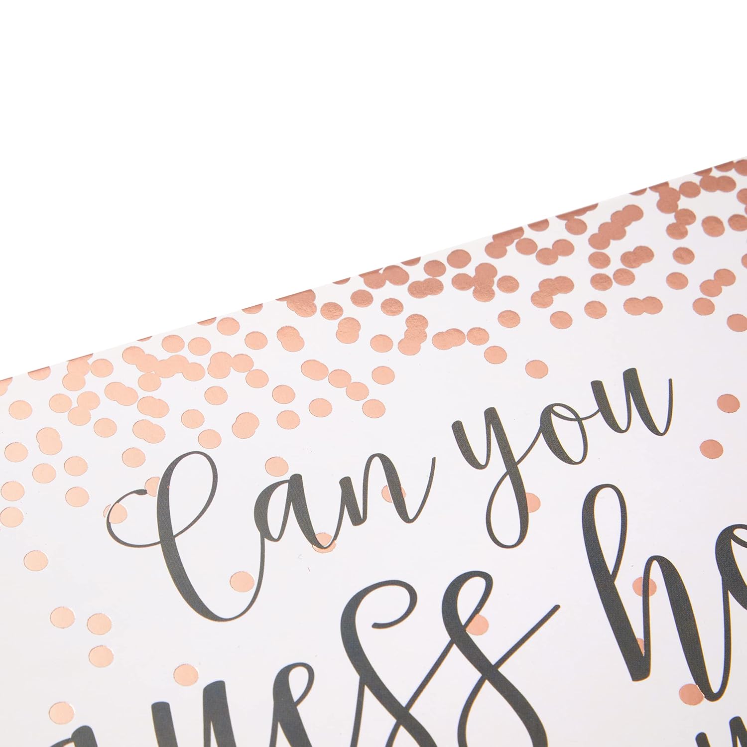 Bridal Shower Games Guess How Many Kisses Challenge - 11 X 8.5 In Sign & 60 Cards, Pink Polka Dots - Engagement Games
