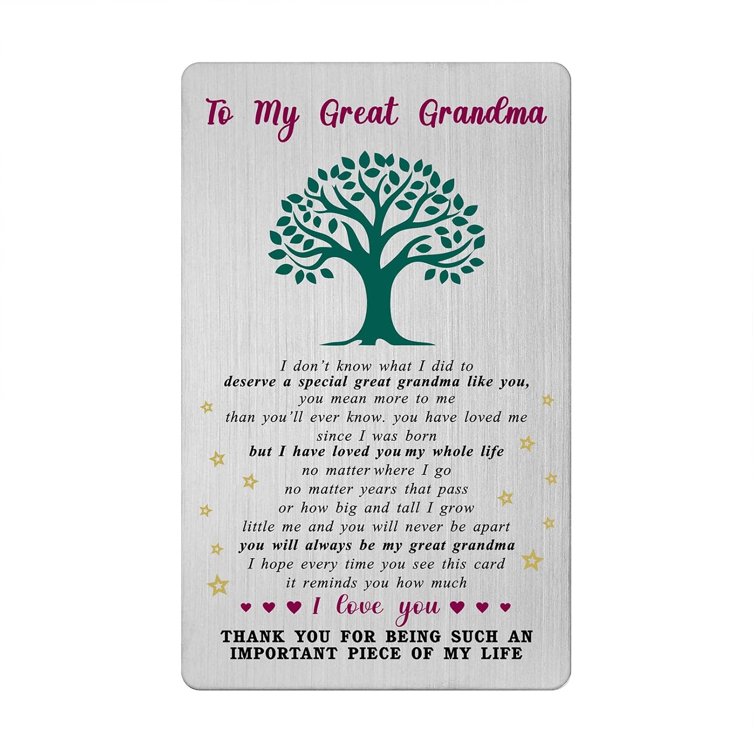 Valentines Day Card For Great Grandma - Gifts For Great Grandma Grandmother Birthday Easter Thanksgiving Card