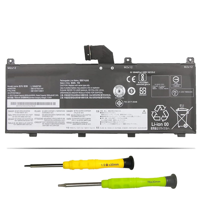 90Wh L18M6P90 Laptop Battery Replacement For Lenovo Thinkpad P53 Series Notebo