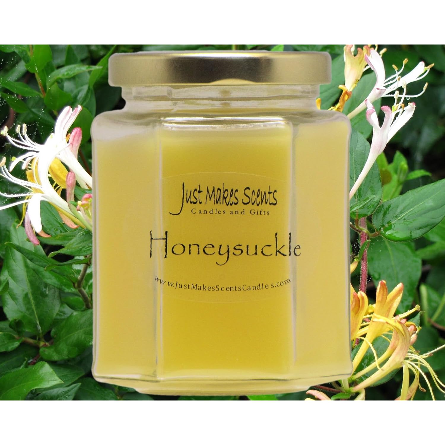 Honeysuckle Scented Blended Soy Candle | Hand Poured Spring Candles | Made In The Usa By By Candles & Gifts
